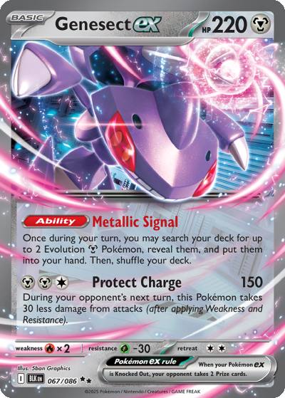 Genesect ex 67/86 Black Bolt Pokemon card