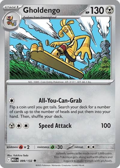Gholdengo 99/132 Mega Evolution Pokemon card