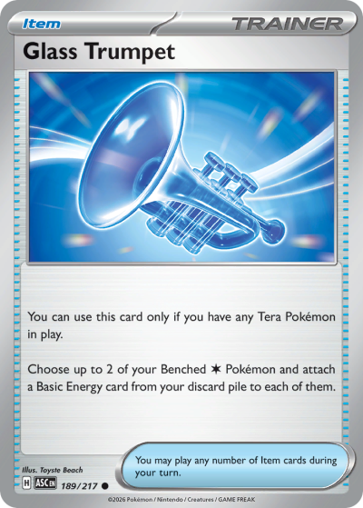 Glass Trumpet 189/217 Ascended Heroes Pokemon card