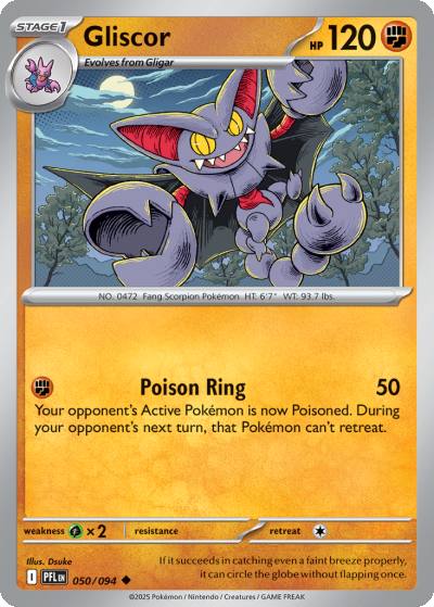 Gliscor 50/94 Phantasmal Flames Pokemon card