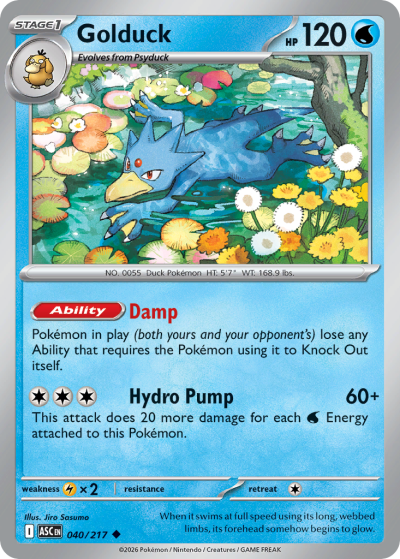 Golduck 40/217 Ascended Heroes Pokemon card