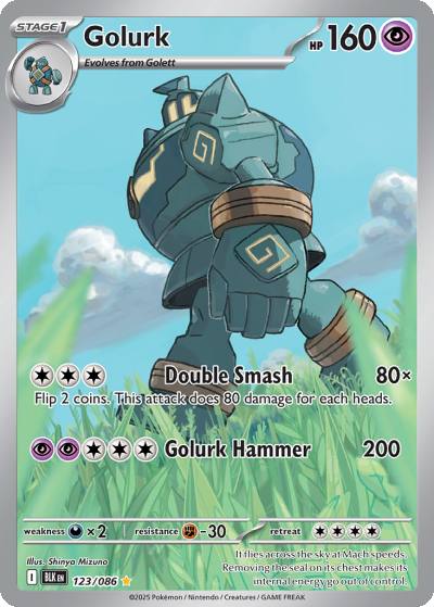 Golurk 123/86 Black Bolt Pokemon card