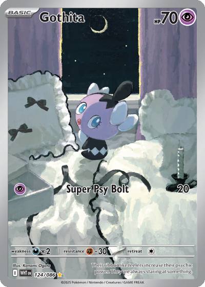 Gothita 124/86 White Flare Pokemon card