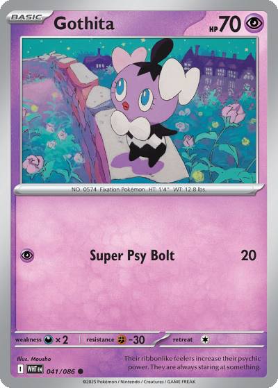 Gothita 41/86 White Flare Pokemon card
