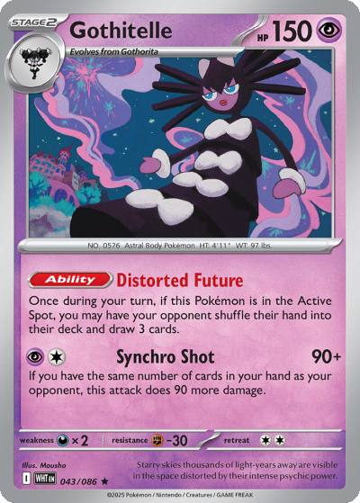 Gothitelle 43/86 White Flare Pokemon card