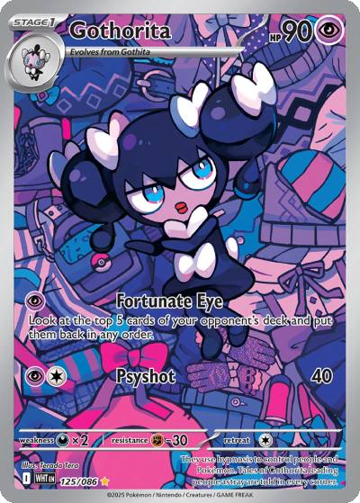 Gothorita 125/86 White Flare Pokemon card