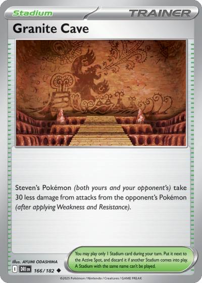 Granite Cave 166/182 Destined Rivals Pokemon card