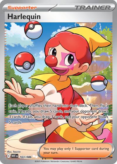 Harlequin 163/86 White Flare Pokemon card