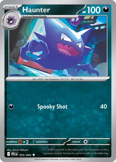 Haunter 55/94 Phantasmal Flames Pokemon card