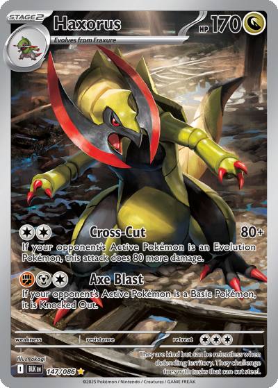 Haxorus 147/86 Black Bolt Pokemon card