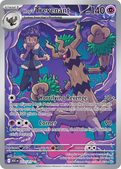 Hop's Trevenant 237/217 Ascended Heroes Pokemon card