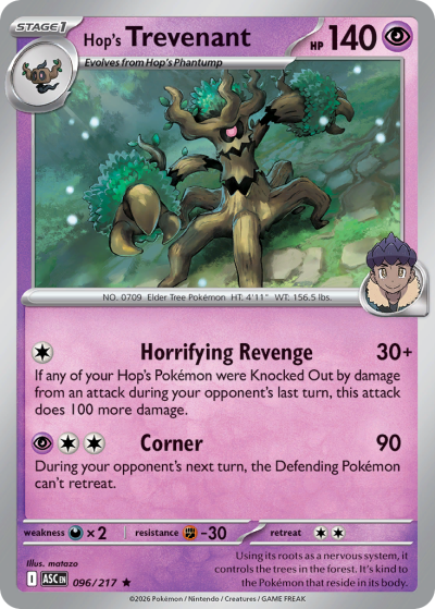 Hop's Trevenant 96/217 Ascended Heroes Pokemon card