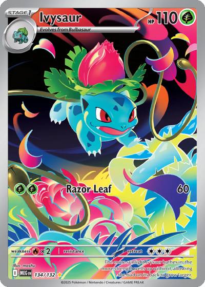 Ivysaur 134/132 Mega Evolution Pokemon card