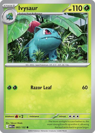 Ivysaur 2/132 Mega Evolution Pokemon card