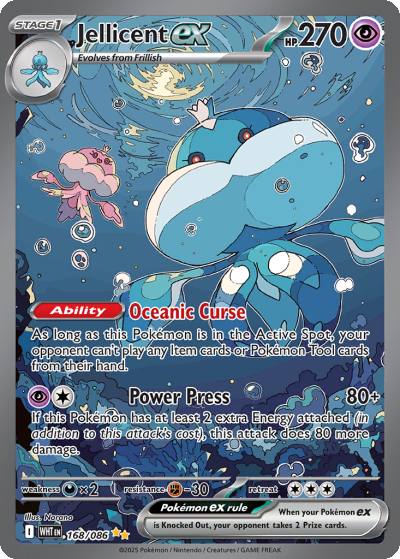 Jellicent ex 168/86 White Flare Pokemon card