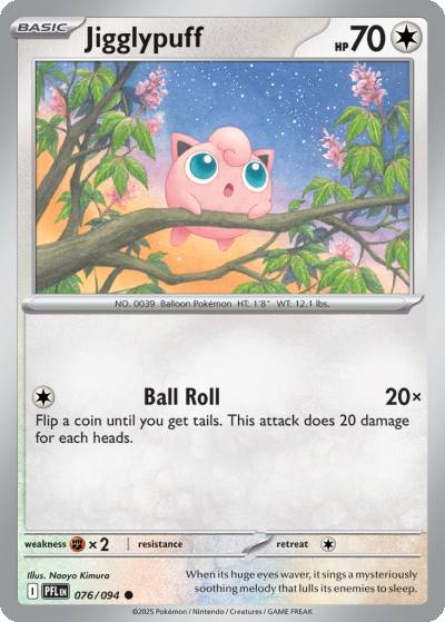 Jigglypuff 76/94 Phantasmal Flames Pokemon card