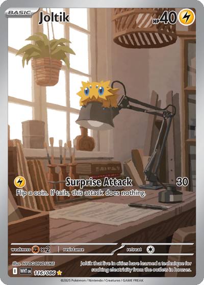 Joltik 116/86 White Flare Pokemon card