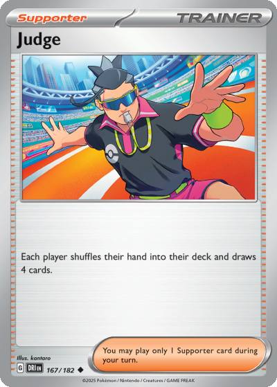 Judge 167/182 Destined Rivals Pokemon card