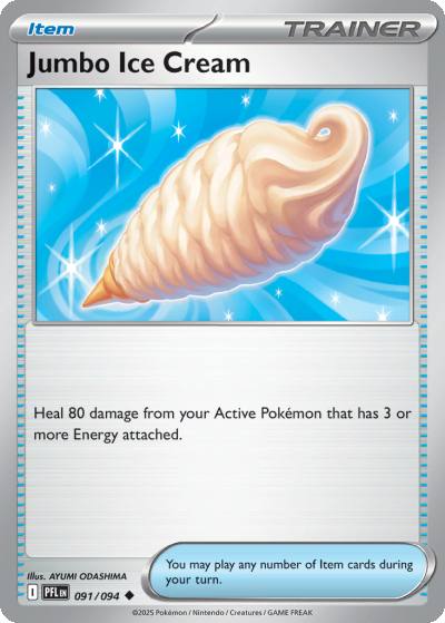 Jumbo Ice Cream 91/94 Phantasmal Flames Pokemon card