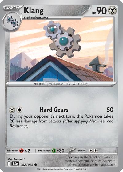Klang 62/86 Black Bolt Pokemon card