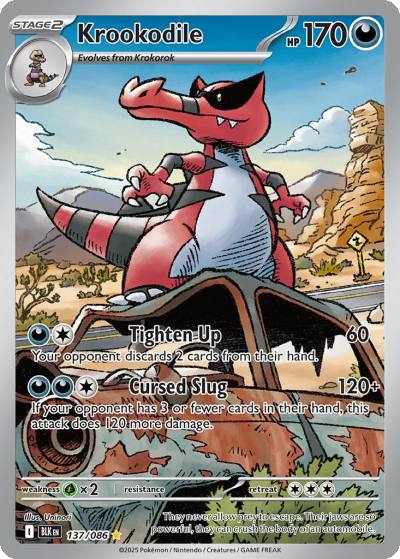 Krookodile 137/86 Black Bolt Pokemon card
