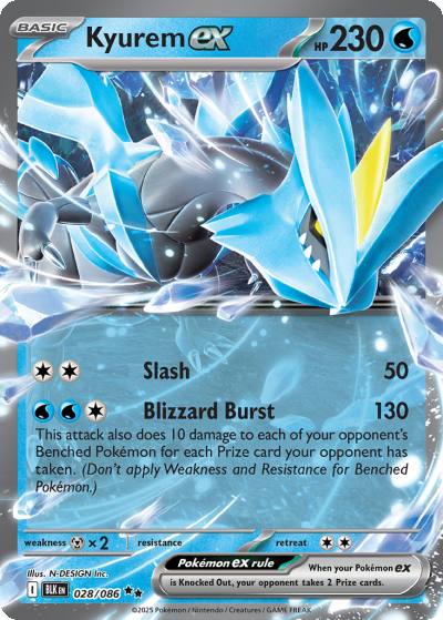 Kyurem ex 28/86 Black Bolt Pokemon card