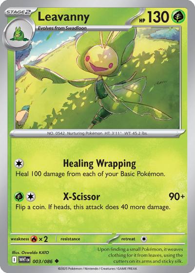 Leavanny 3/86 White Flare Pokemon card