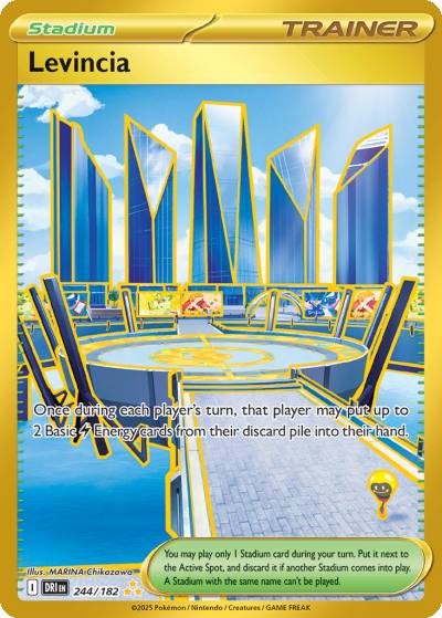 Levincia 244/182 Destined Rivals Pokemon card