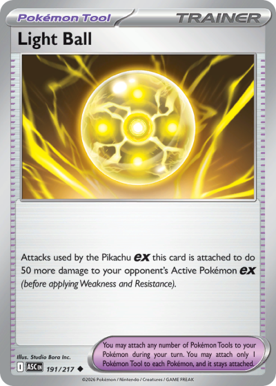 Light Ball 191/217 Ascended Heroes Pokemon card