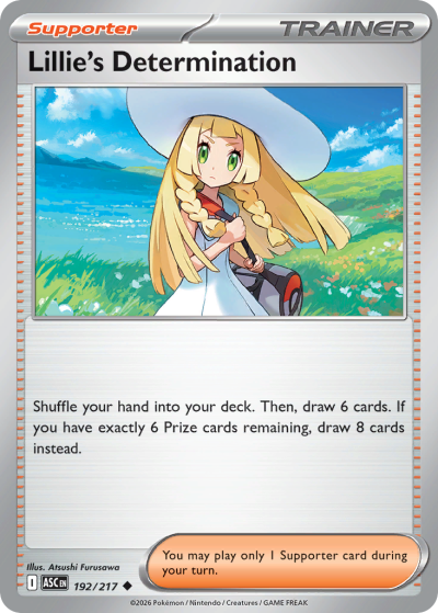Lillie's Determination 192/217 Ascended Heroes Pokemon card