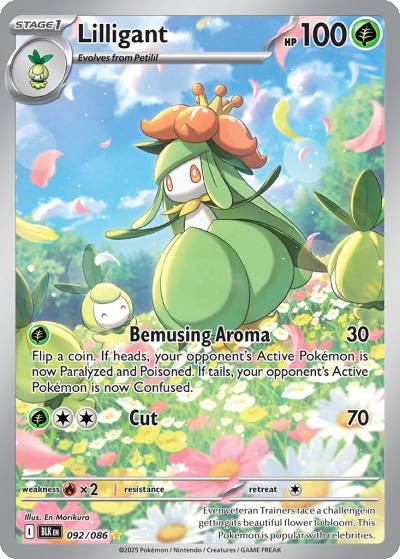 Lilligant 92/86 Black Bolt Pokemon card