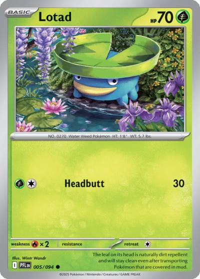 Lotad 5/94 Phantasmal Flames Pokemon card