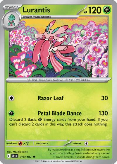 Lurantis 14/182 Destined Rivals Pokemon card