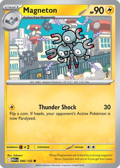 Magneton 46/132 Mega Evolution Pokemon card