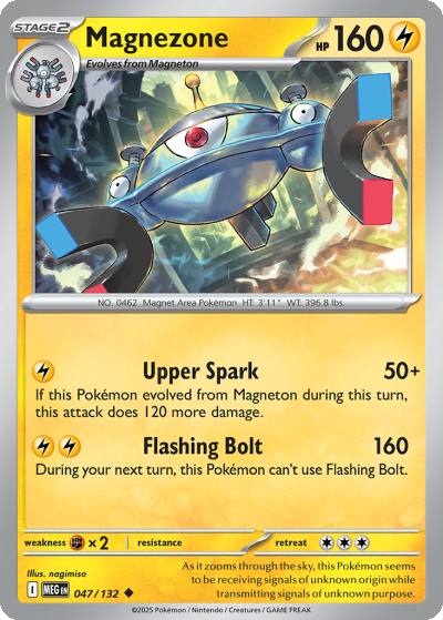 Magnezone 47/132 Mega Evolution Pokemon card