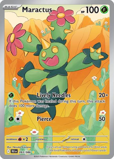 Maractus 93/86 Black Bolt Pokemon card