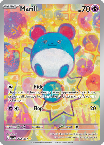 Marill 232/217 Ascended Heroes Pokemon card