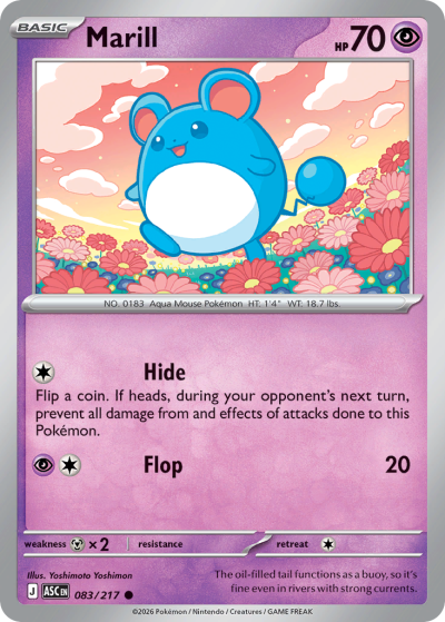 Marill 83/217 Ascended Heroes Pokemon card