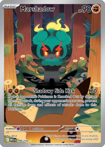 Marshadow 146/132 Mega Evolution Pokemon card