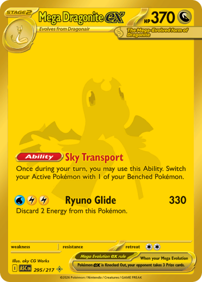 Mega Dragonite ex 295/217 Ascended Heroes Pokemon card