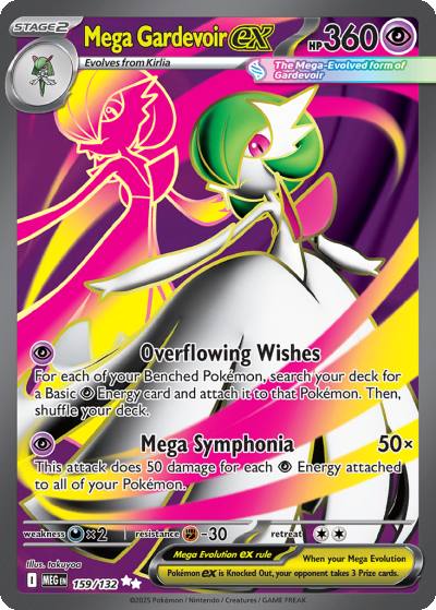 Mega Gardevoir ex 159/132 Mega Evolution Pokemon card