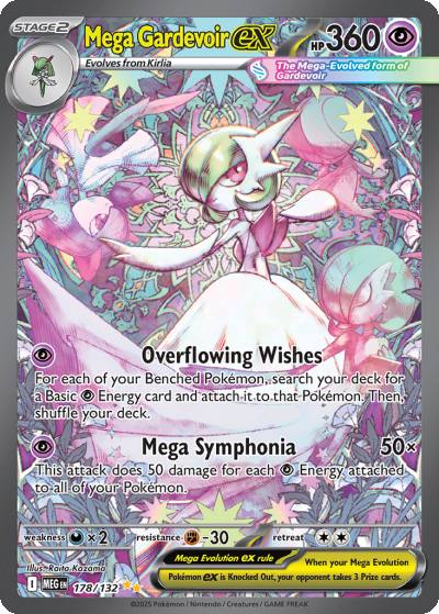 Mega Gardevoir ex 178/132 Mega Evolution Pokemon card