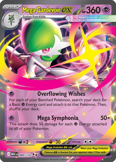Mega Gardevoir ex 60/132 Mega Evolution Pokemon card