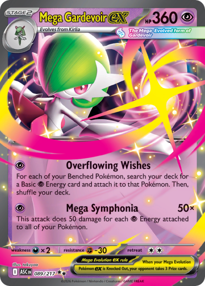 Mega Gardevoir ex 89/217 Ascended Heroes Pokemon card