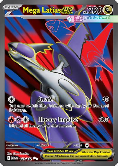 Mega Latias ex 163/132 Mega Evolution Pokemon card