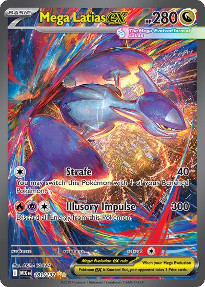 Mega Latias ex 181/132 Mega Evolution Pokemon card