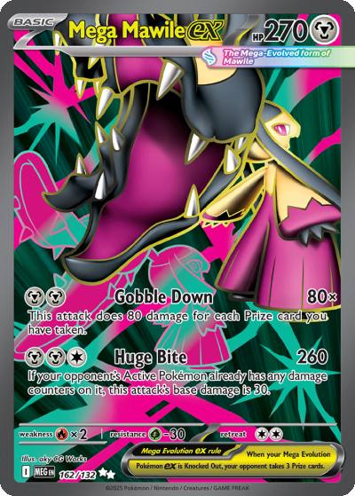Mega Mawile ex 162/132 Mega Evolution Pokemon card