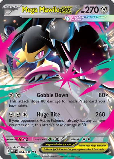 Mega Mawile ex 94/132 Mega Evolution Pokemon card