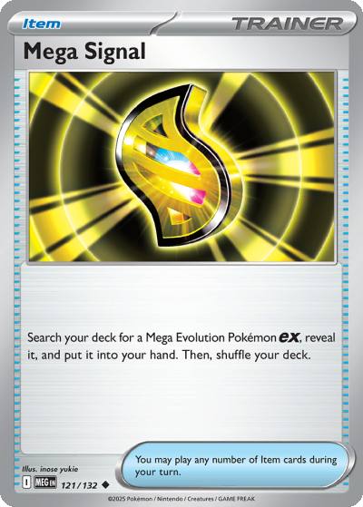 Mega Signal 121/132 Mega Evolution Pokemon card