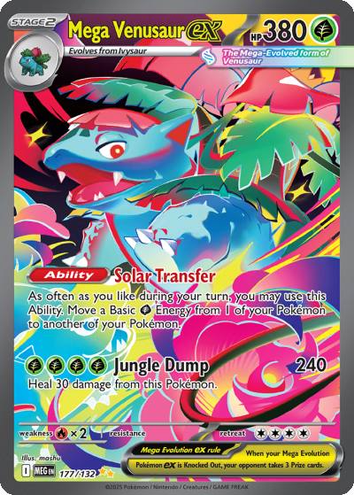 Mega Venusaur ex 177/132 Mega Evolution Pokemon card